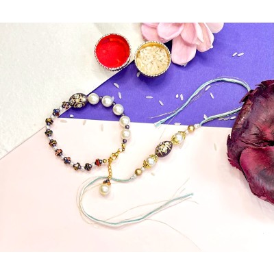 bracelet Silver Rakhi — handmade in India by Paws & Feet