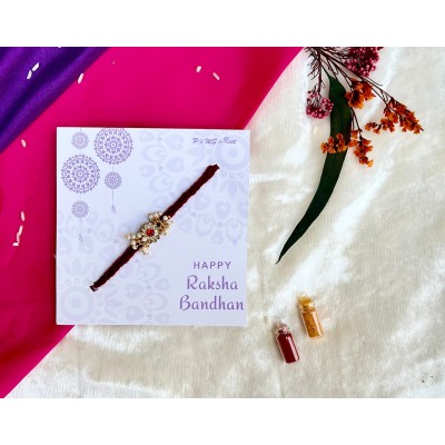 Flower Breded Rakhi — handmade in India by Paws & Feet